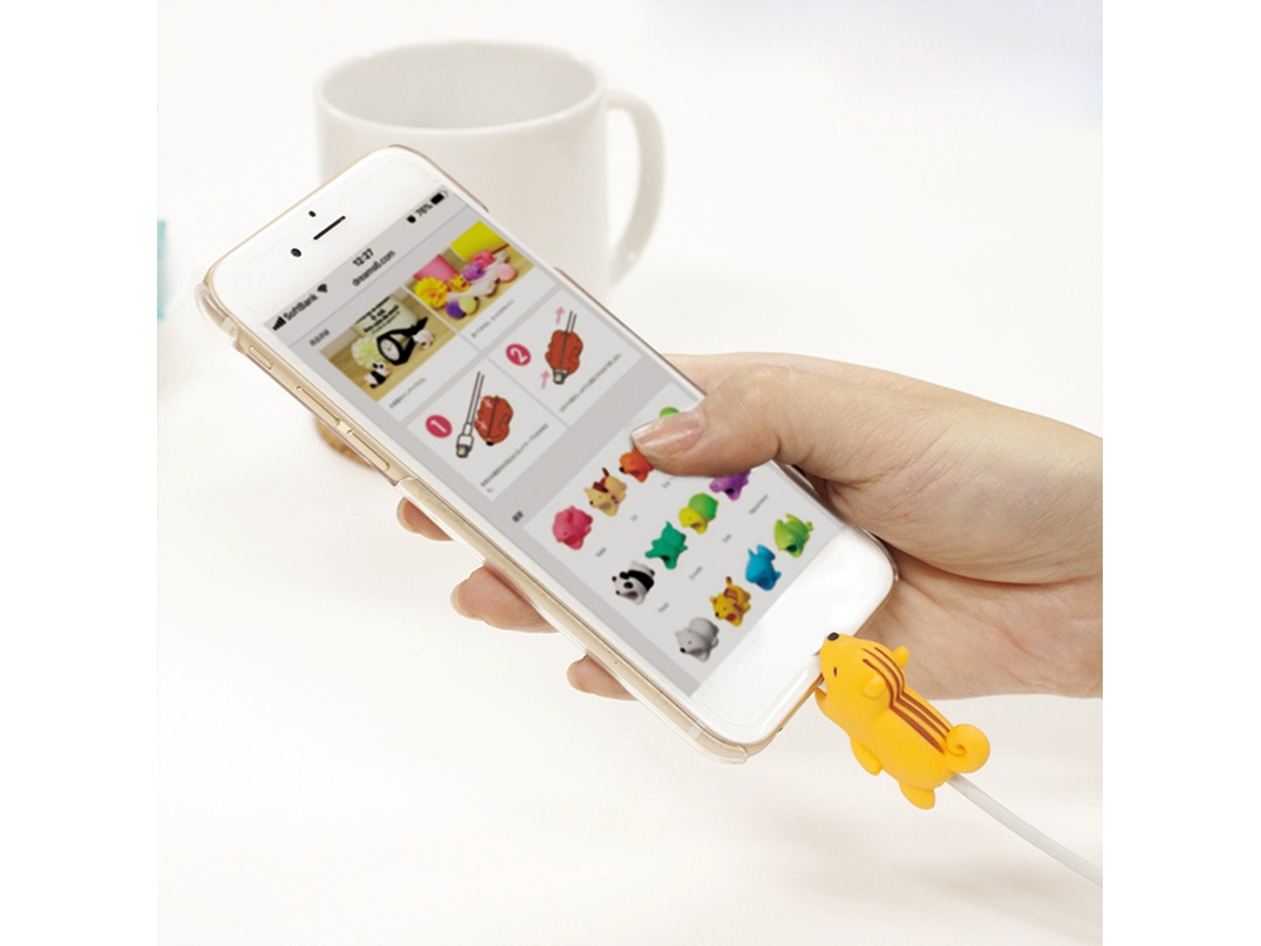 Protector De Cable Usb Con Diseño De Animales Adorables, Funda De Carga Para Iphone, Ipad, Android, Organizador De Cables.