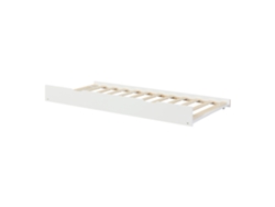 Cama supletoría [EN.CASA] con ruedas Ydre (Pino - 90x197 cm - Blanco - Cama principal no incluida)