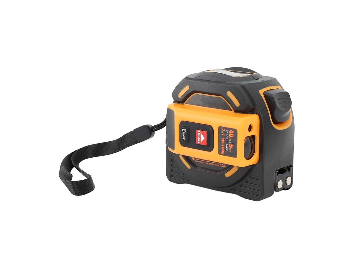 Cinta Métrica Láser Digital 2 En 1 Con Pantalla Precisa, Indicación De Medición, Alerta Sonora, 60 M, Versión En Inglés.