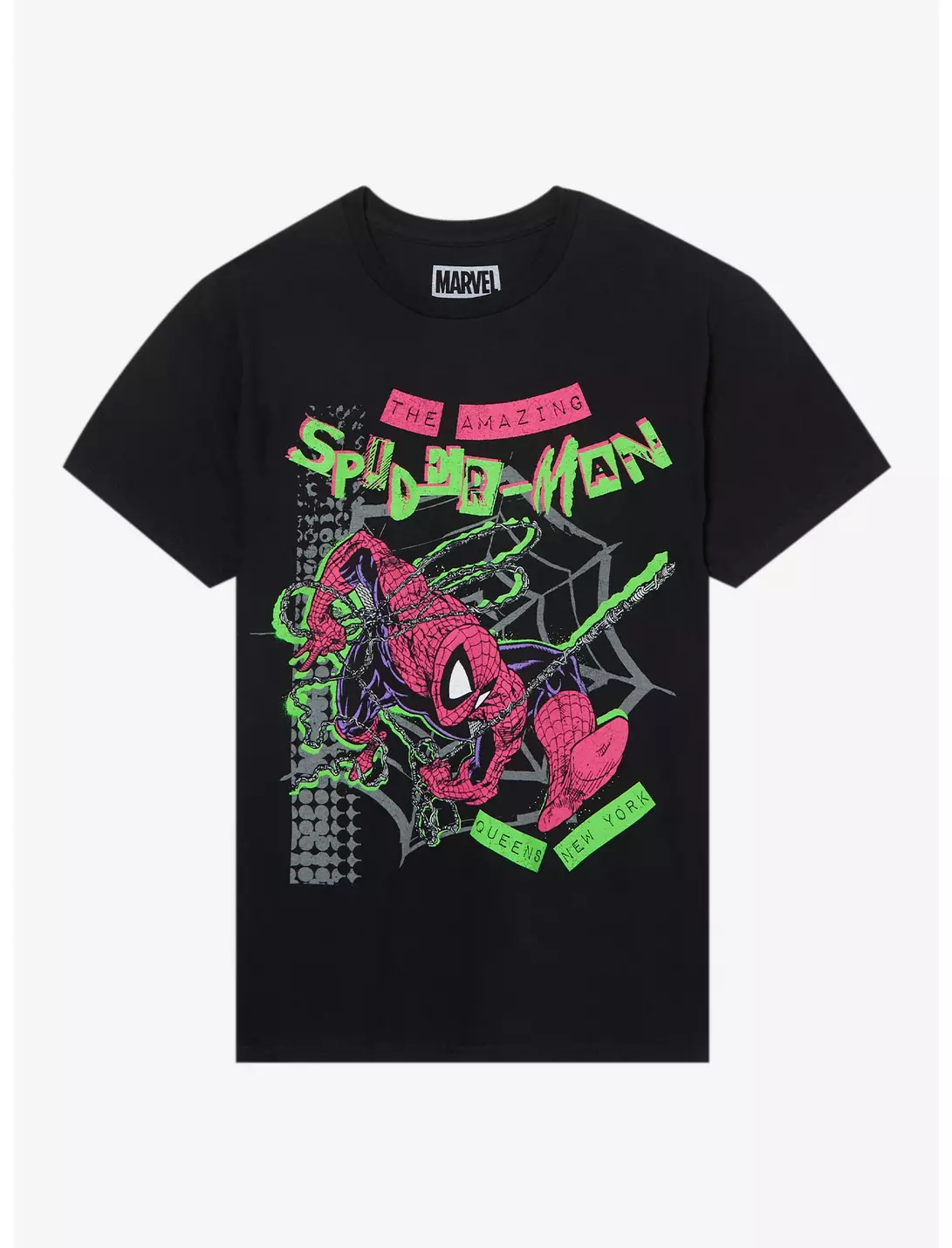 Camiseta unisex para adultos de Marvel The Amazing Spider-Man Swinging Talla: M ROCKINSTONE