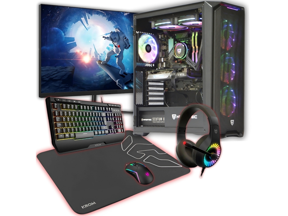 Pack Gaming Trendingpc • Amd Ryzen 5 8400f • Nvidia Rtx 5050 8gb • 32gb Ram Ddr5 Rgb • Monitor 24 165hz • Perifericos Krom Kenya