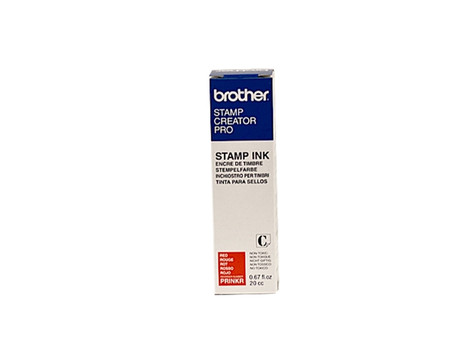 Tinta Original BROTHER para reentintado roja 12 unidades de 20 cc para máquina de sellos SC-2000USB