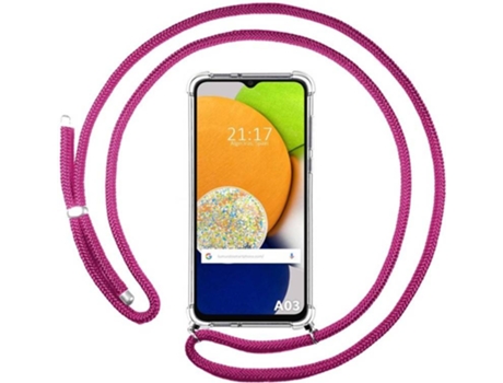 Carcasa para Samsung Galaxy A03 TUMUNDOSMARTPHONE Colgante Rosa