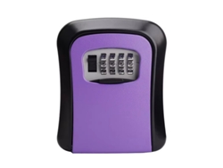 Caja fuerte para llaves CHRUI, cerradura de combinación de 4 dígitos, 8,5 x 3 x 6,2 cm (morado)