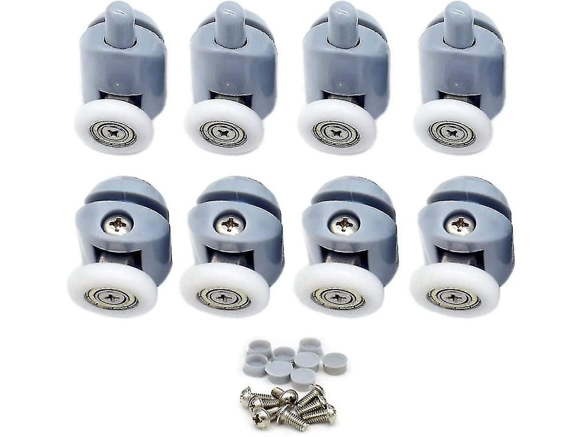Rodillos Para Puerta De Ducha 8 Piezas Rodillos Deslizantes 23mm Para Enclosure De Baño Acero Latón Y Abs