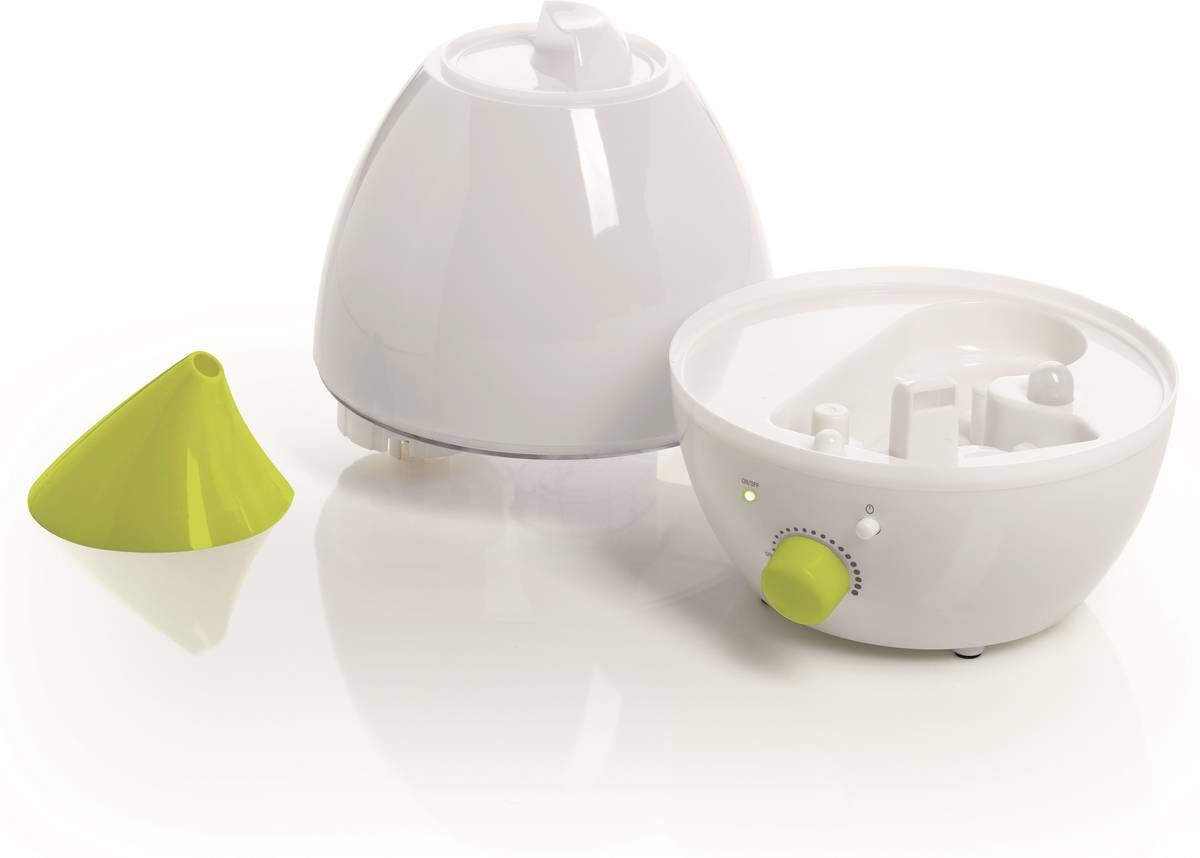 Humidificador Laica Hi3012 blancopistacho 15w recipiente 1.3l silencioso luces nocturnas hi3012e tecnología esencias ultrasonido para niños tiene posibilidad poner luz en 7 colores muy flujo vapor