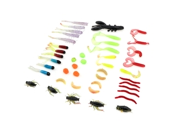 Conjunto De 88 Iscas De Pesca Coloridas E Variadas Da Zanlure Incluindo Iscas Rígidas E Iscas Artificiais De Imitação Com Caixa