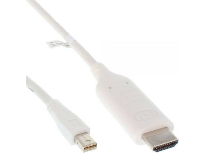 Cable HDMI INLINE (Mini DisplayPort - HDMI - Blanco)