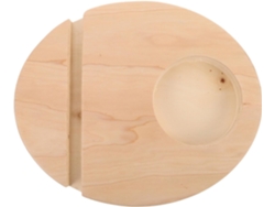 Base de madera para tabla de equilibrio multifuncional, soporte estable y portátil, ideal para hacer ejercicio y para uso doméstico.