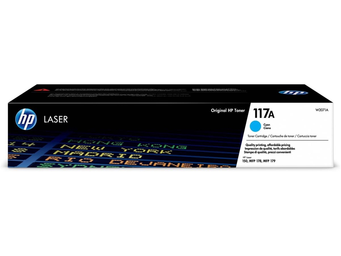 Tóner HP LaserJet 117A Ciano