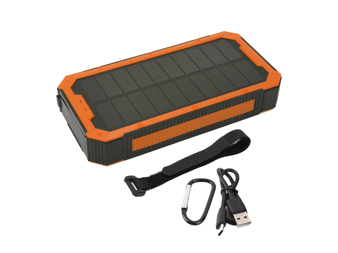 Batería Externa Solar De 36800 Mah, Cargador Portátil Con 36 Led Para Escalada - Naranja