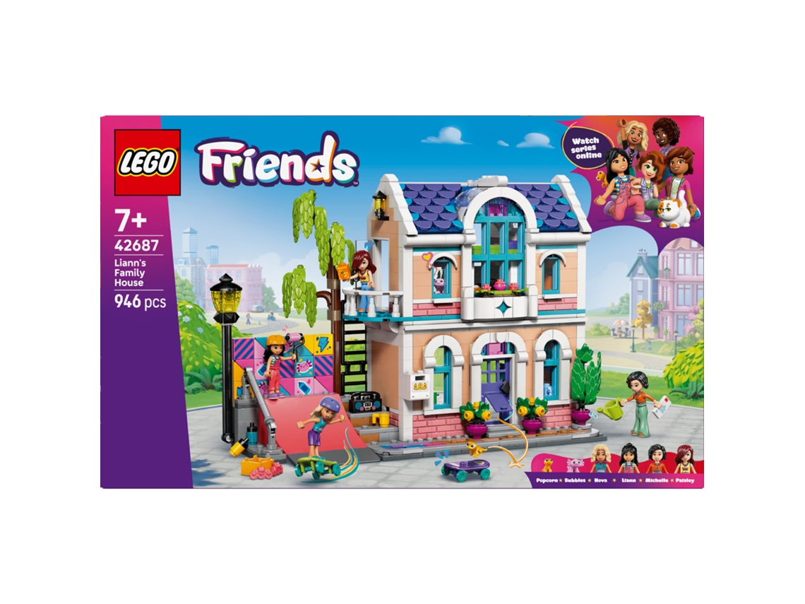Lego® 42687 Friends Casa Familiar Liann – 4 Minipersonajes, Geco, Ajolote, Cocina Y Dormitorio 7+