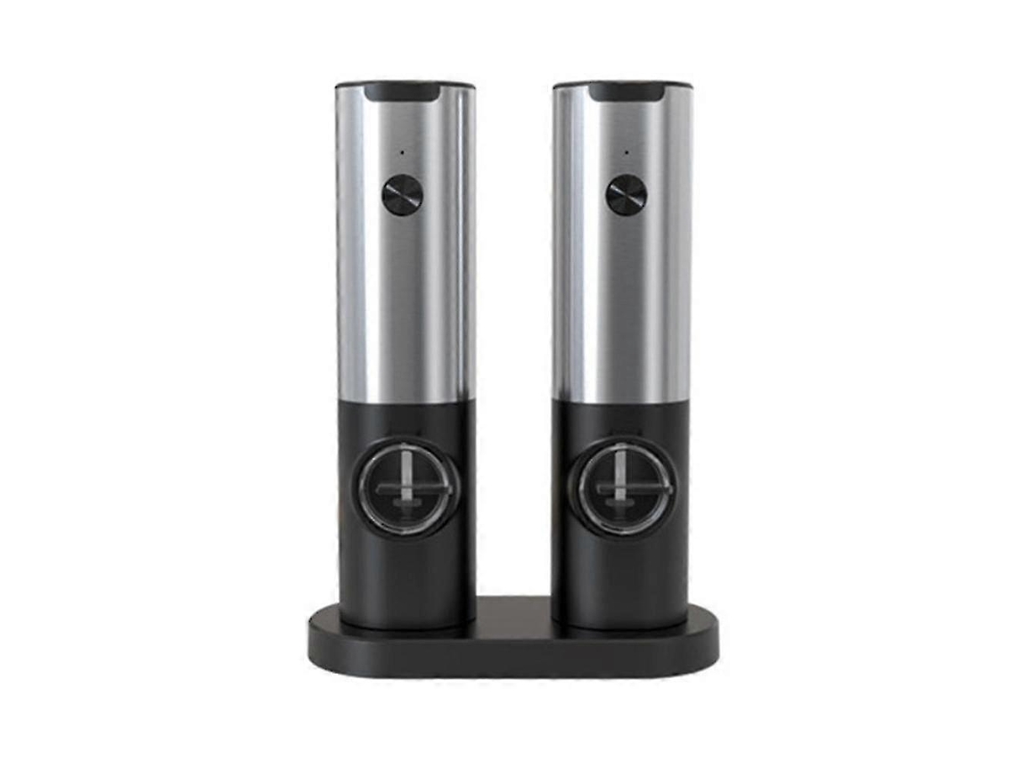 Molinillo eléctrico recargable de sal y pimienta con LED, automático y para usar con una sola mano. Rosewell