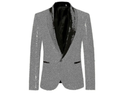 2026-chaqueta Casual Con Lentejuelas Para Hombre Traje De Fiesta Celebración Boda