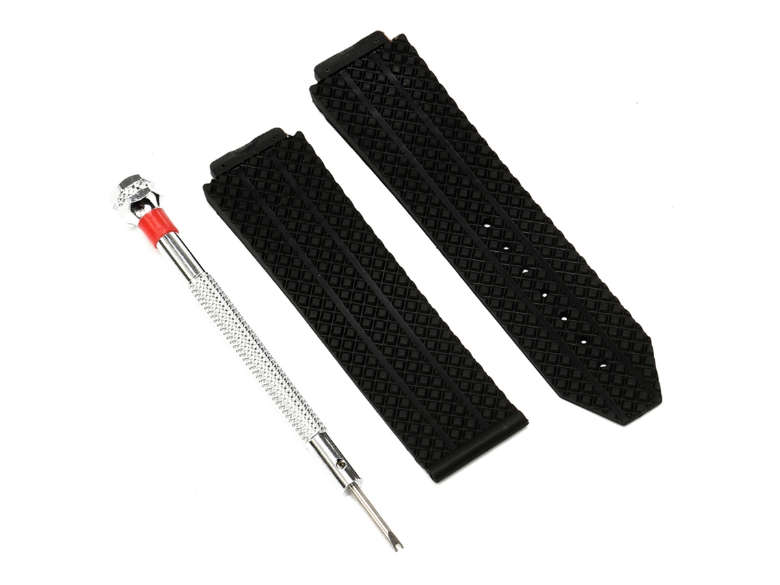 Correa de silicona de 24 mm con herramienta de repuesto para Hublot Big Bang