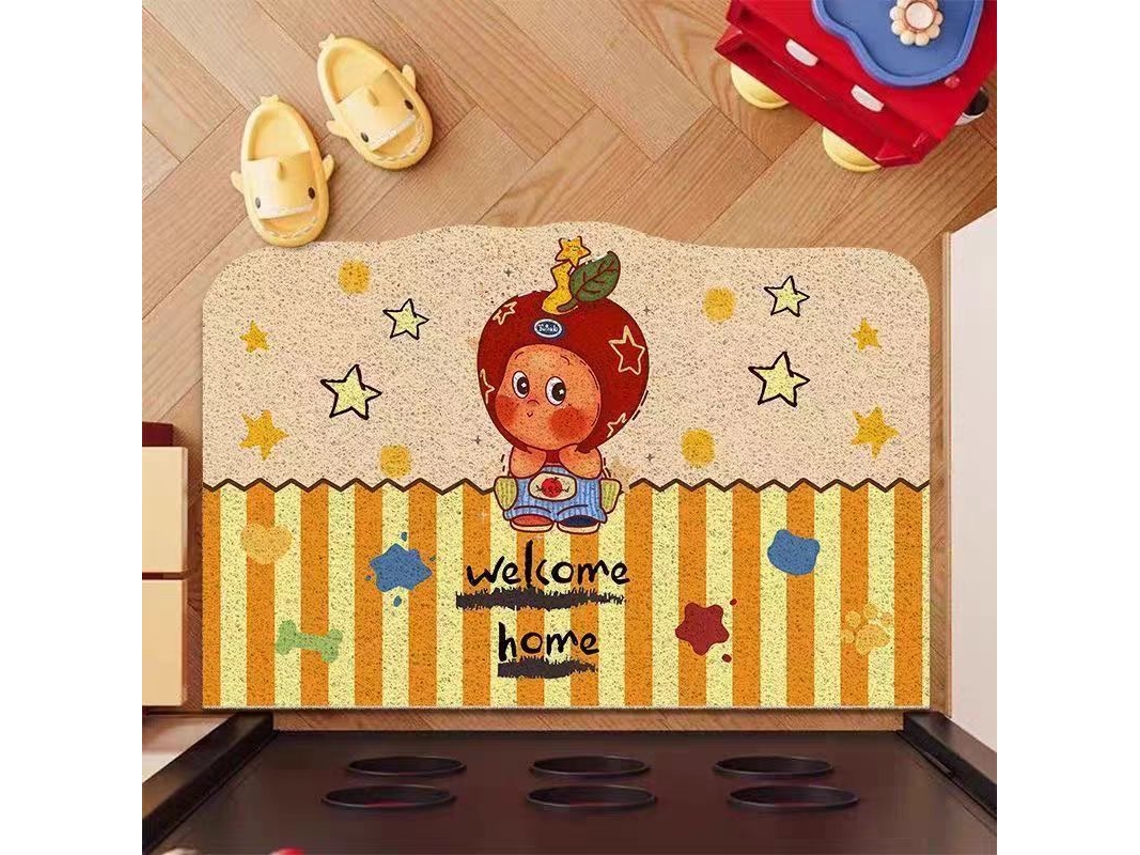 Alfombrilla Antideslizante De 40x60 Cm Con Estampado De Manzanas, Resistente Al Agua, Fácil De Limpiar, Ideal Para El Hogar Y La Cocina.