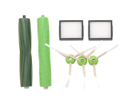 Kit de accesorios de repuesto para aspiradora robótica Irobot Roomba I7 I7/I7 Plus E5 E6 E7, 2 filtros, 3 cepillos, 1 superficie múltiple