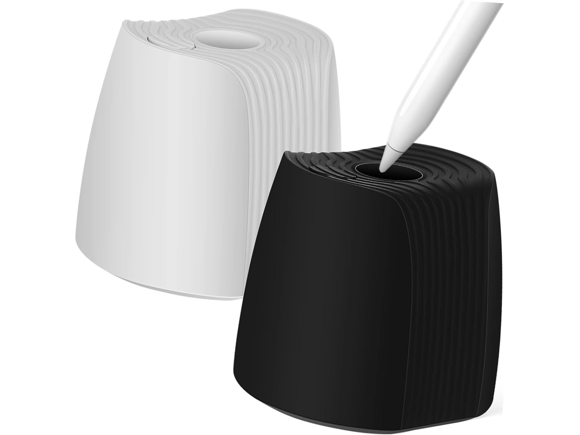 Soporte De Silicona De 2 Piezas Para Lápiz Y Tablero De Dibujo, Con Doble Posicionamiento Vertical.