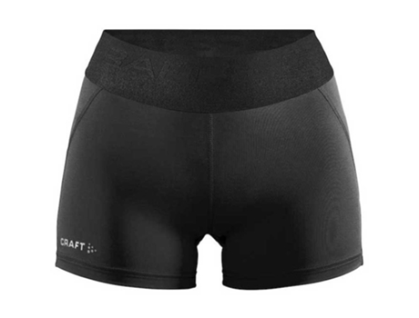 Pantalones Ajustados para Mujer CRAFT Malla Corta Core Essence Negro para Corrida (L)