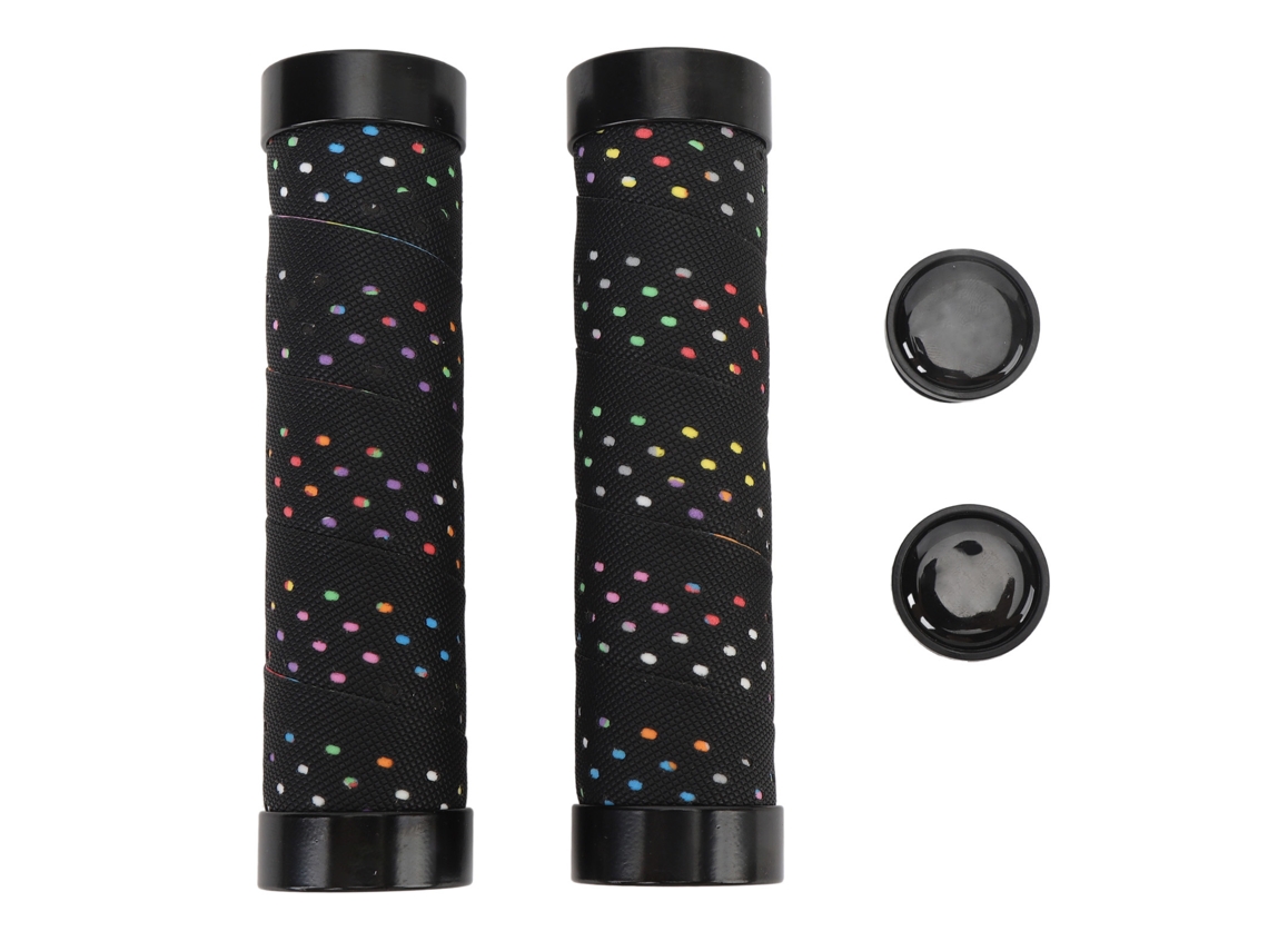 Mango Cycle Grip Set 22.2mm Antideslizante Pu Negro