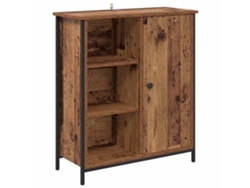 Estante de almacenamiento derivado de madera marrón Vidaxl (70 x 30 x 80 cm)
