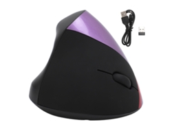 Ratón Vertical Ergonómico Inalámbrico Recargable Con 3 Ajustes De Dpi (800, 1200, 1600) Para Diestros - Morado