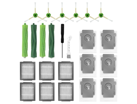 Kit de escova lateral com filtro hepa para irobot roomba i7 e5 e6 b