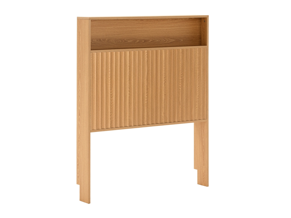 Cabecero De Cama Lluvia 95 Cm Con Almacenamiento Color Roble