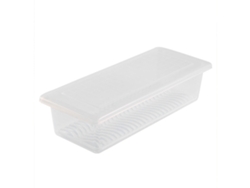 Contenedor De Alimentos Para Refrigerador Bandeja De Drenaje Extraíble Transparente Contenedor De Alimentos Para Refrigerador Con Tapa Para Frutas Y