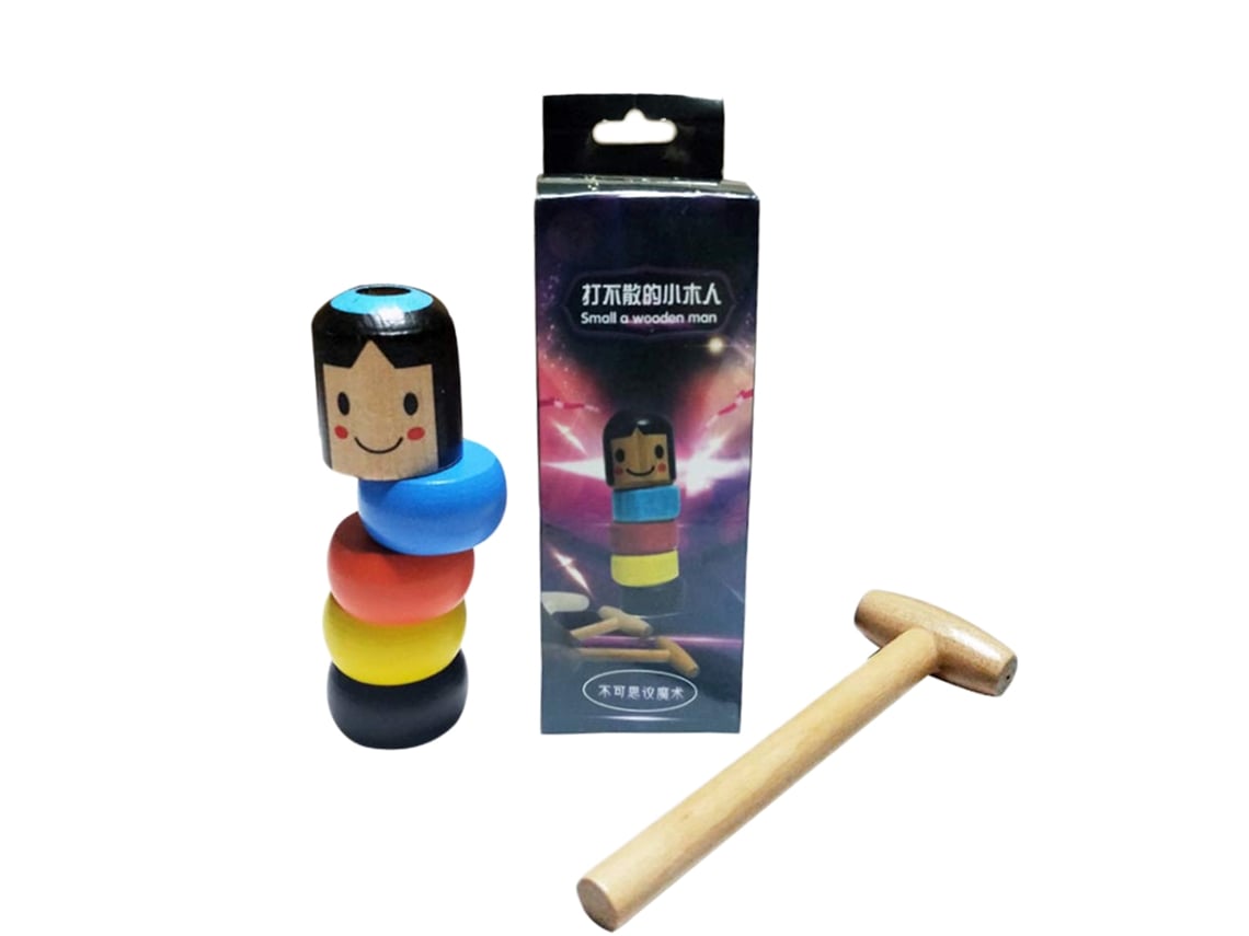 Ats-1 Set Muñeco De Madera Inquebrantable Juguete Trucos Props Escenario Juguete Divertido Regalo