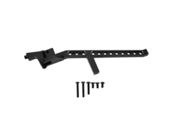 Soporte Trasero De Chasis Profesional De Aleación De Aluminio Para Coche Rc Traxxas Sledg 1/8, Negro.