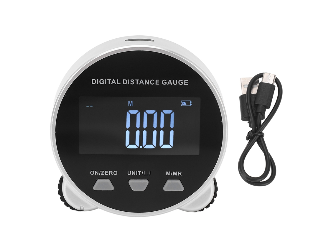 Medidor De Distancia Electrónico Digital Recargable Con Pantalla Lcd - Herramienta De Medición Rodante