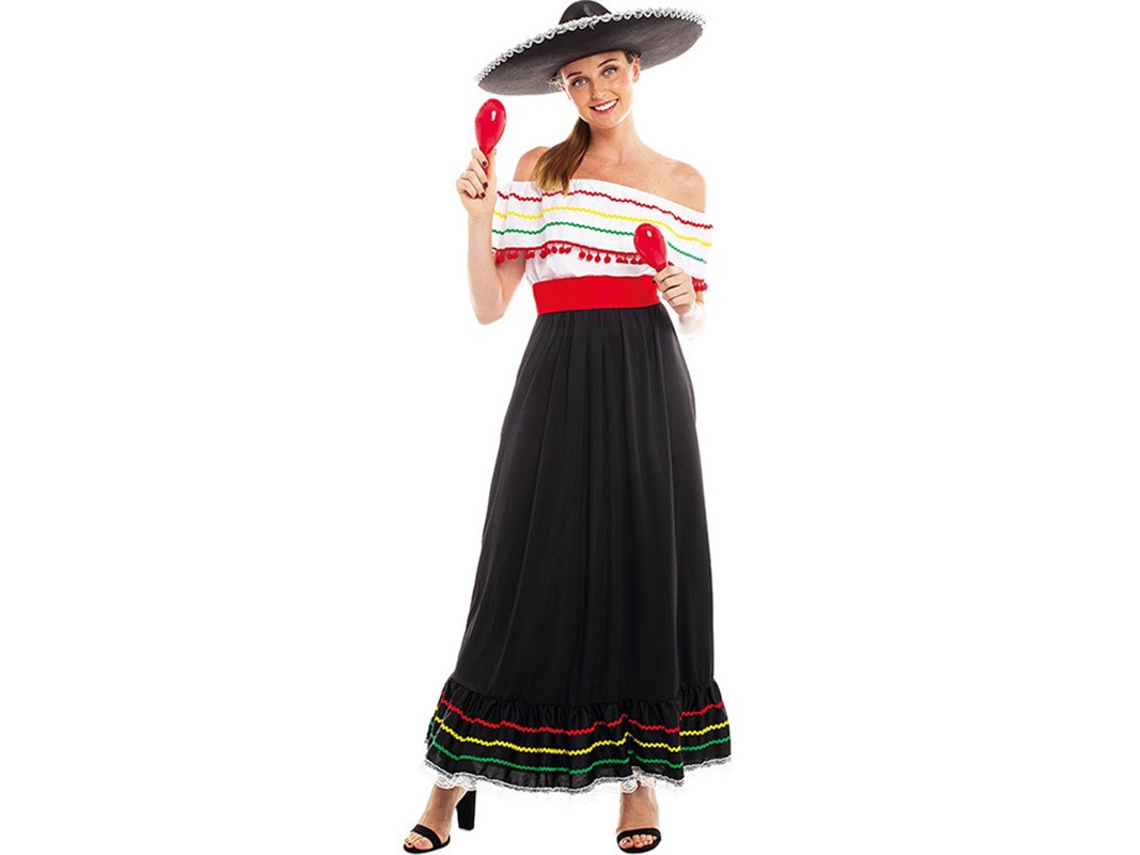 Disfraz de Mujer PARTILANDIA belleza mexicana con falda (Tam.: M)