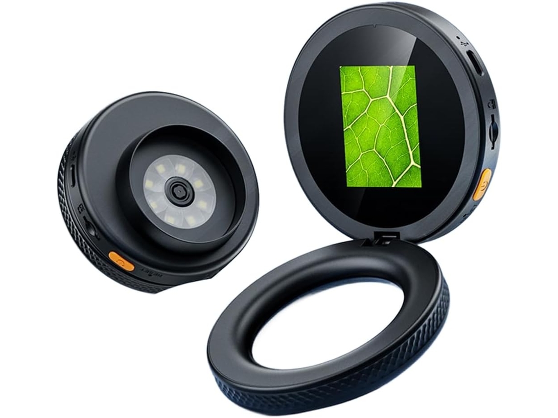 Microscopio De 2 Mp Con Aumento De 500x, Diseño Elegante Y 8 Led Para Una Visión Nítida.