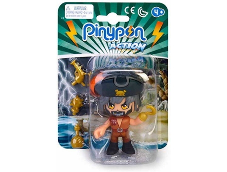Muñeca FAMOSA Pinypon Action - Figura Pirata Modelo 3
