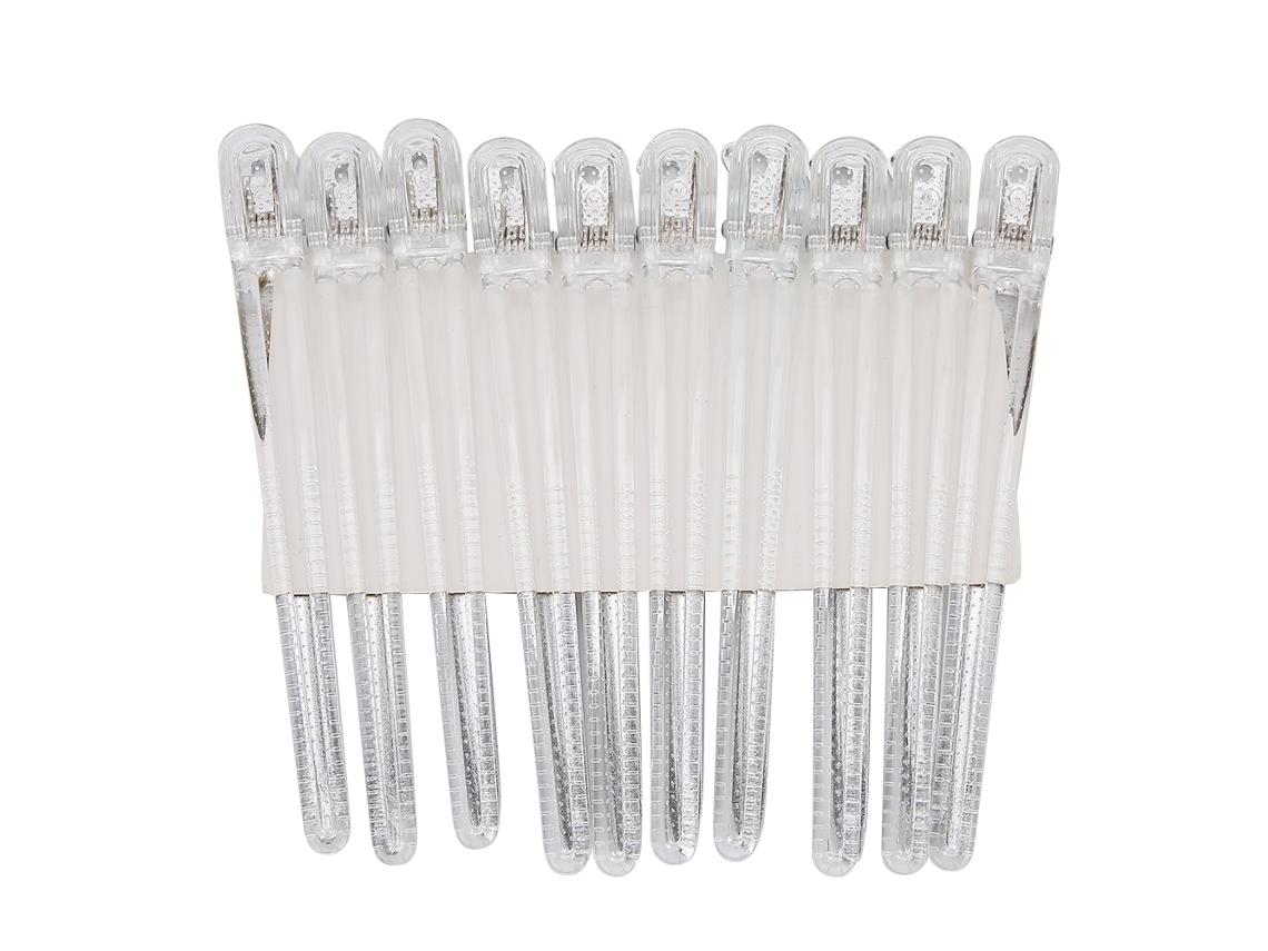 10pcs Pinzas De Peluquería Clips De Pelo Pinzas De Pato Para Salón Barbería Peluquería