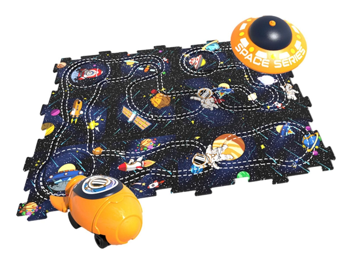 Juego de rompecabezas Slowmoose de 12 piezas con temática espacial