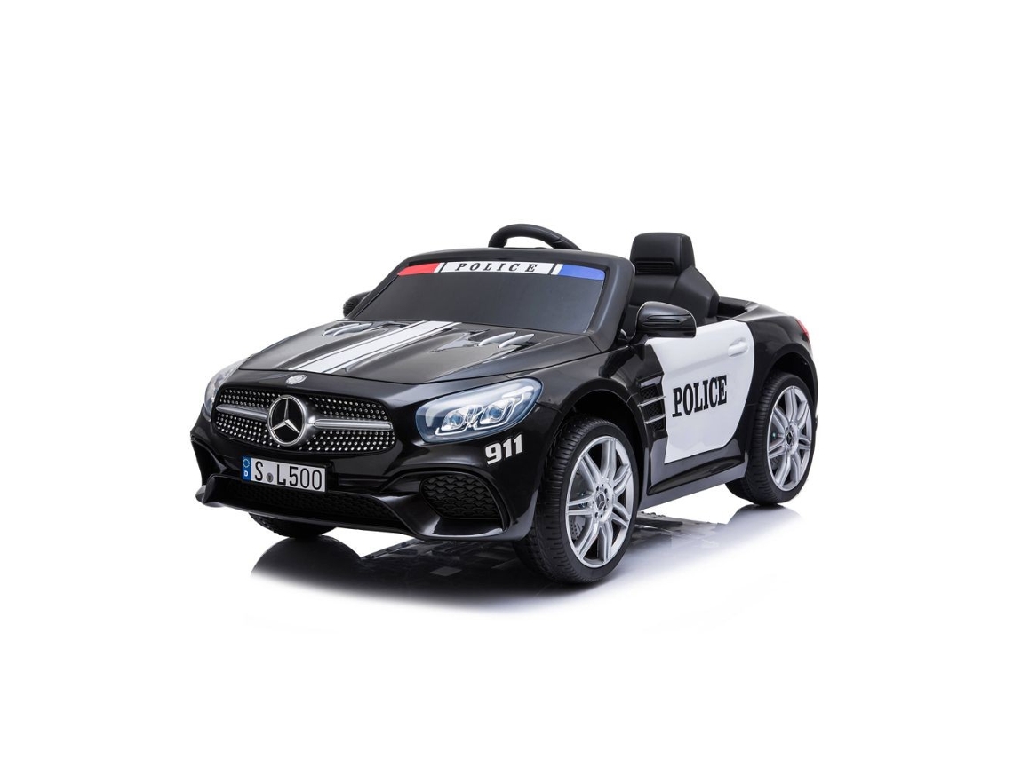 Coche Eléctrico Infantil Policía Mercedes-benz Sl500 Con Mando Parental Y Bluetooth