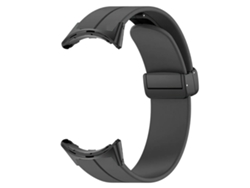 Correa De Silicona Negra Y Aleación Magnética Para Google Pixel Watch 2