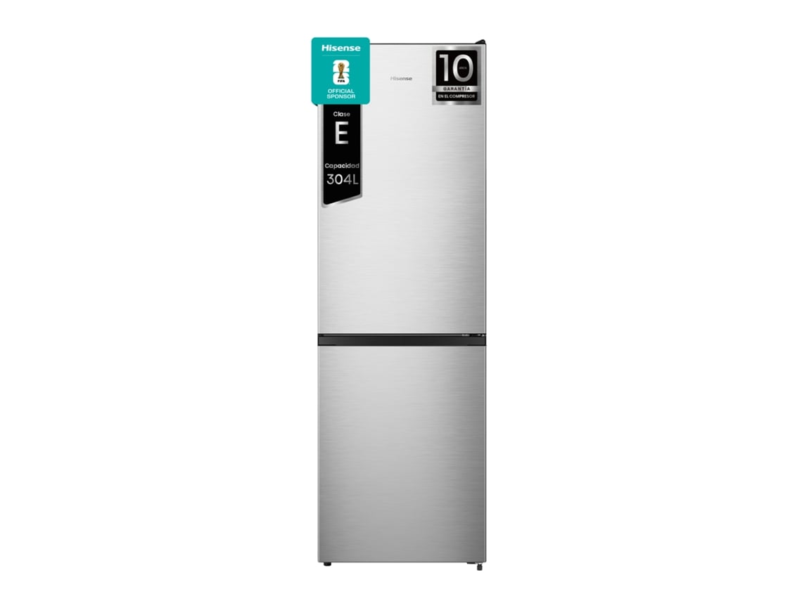 Frigorífico Combi HISENSE RB390N4ACE (No Frost - 186 cm - 304 L - Inox)
