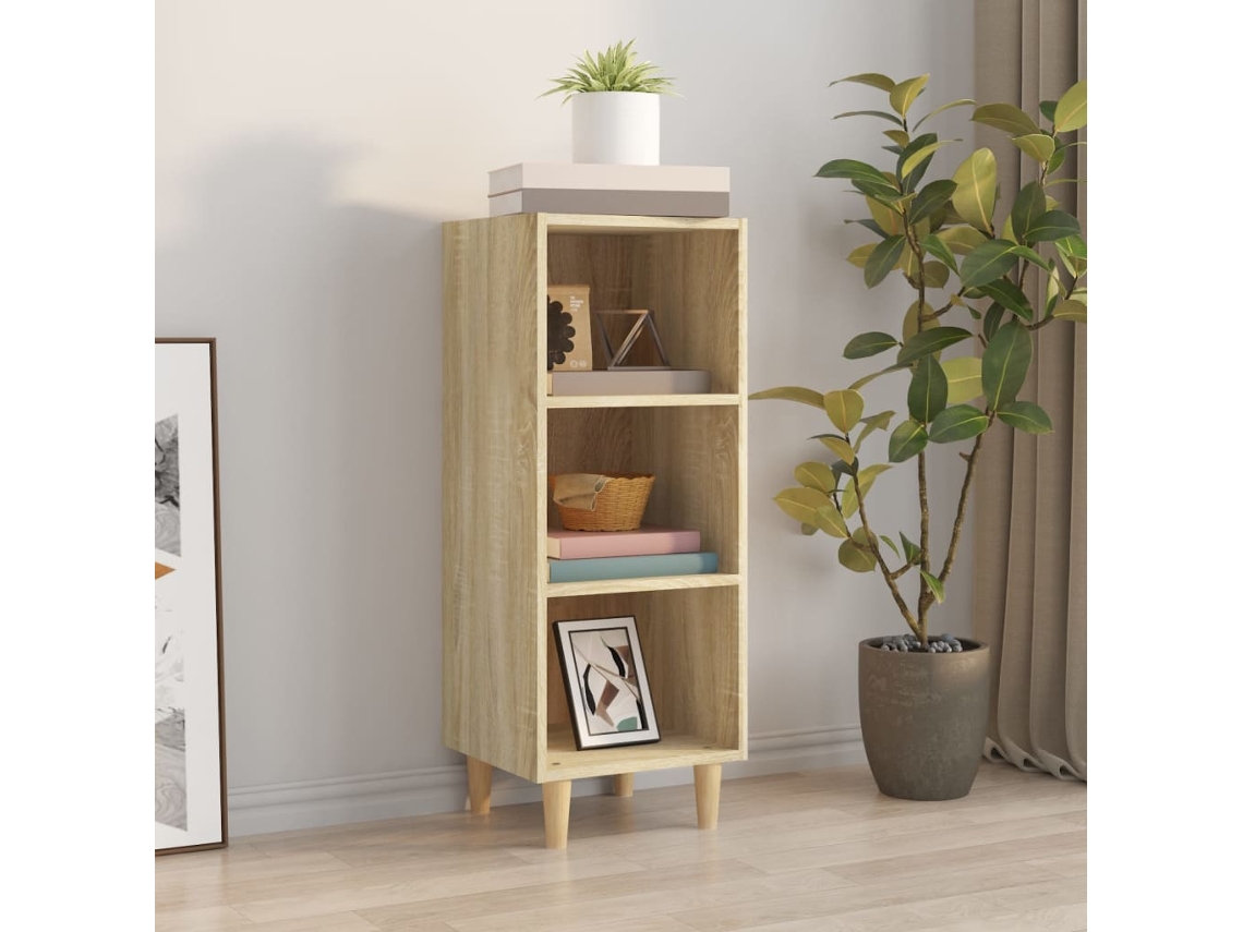 Aparador | Vitrina buffet 34,5x32,5x90 cm Roble Derivatives Sonoma