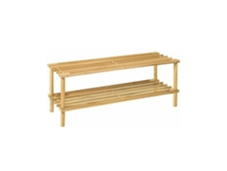 Zapatero 2 Baldas Madera Natural Style 70X26X29Cm KMT