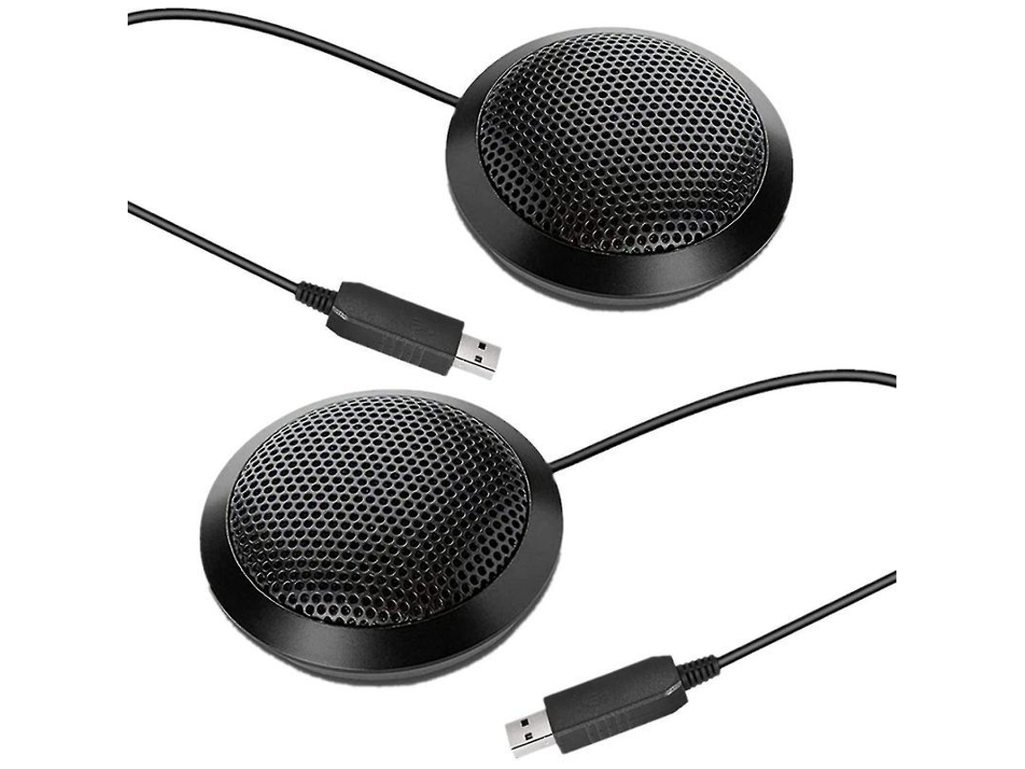 2 Micrófonos Usb Portátiles Para Miniconferencias Omnidireccionales Para Pc Portátil