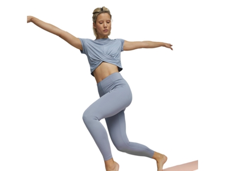 Calça PUMA Leggings Studio Your Move Ult Azul M Mulher