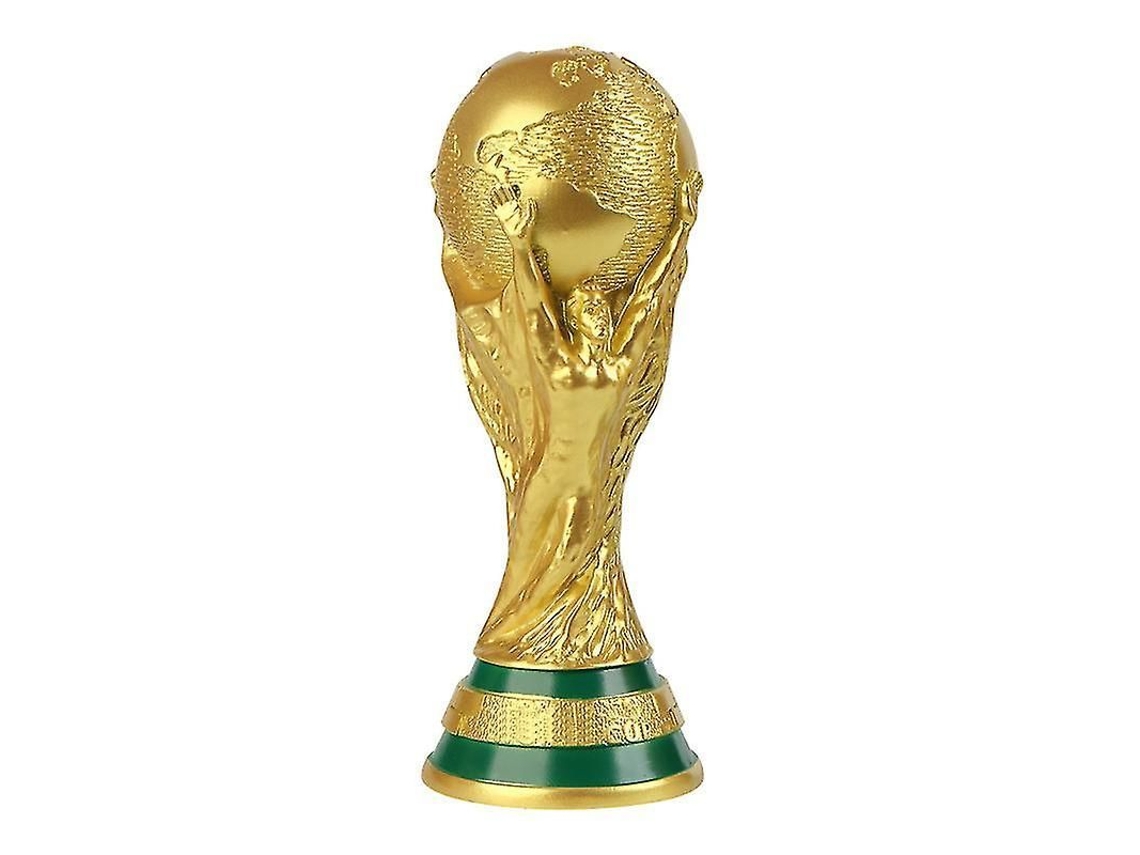 Réplica del trofeo de la Copa Mundial de la FIFA Qatar 2022 8.2 - Recuerdo coleccionable de fútbol para la oficina o estantería 27 cm
