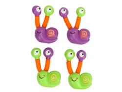 4 Juguetes Telescópicos De Vacío Con Luz, Que Cambian De Forma, Antiestrés, Con Diseño De Dibujos Animados Y Forma De Caracol.