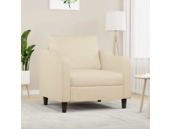 Sillón De Relax | Silla De Relajación | Sillón De Tela Color Crema 60 Cm