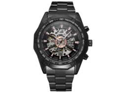 Reloj De Bolsillo Hombre Forsining Mecánico Analógico De Acero Inoxidable (negro)