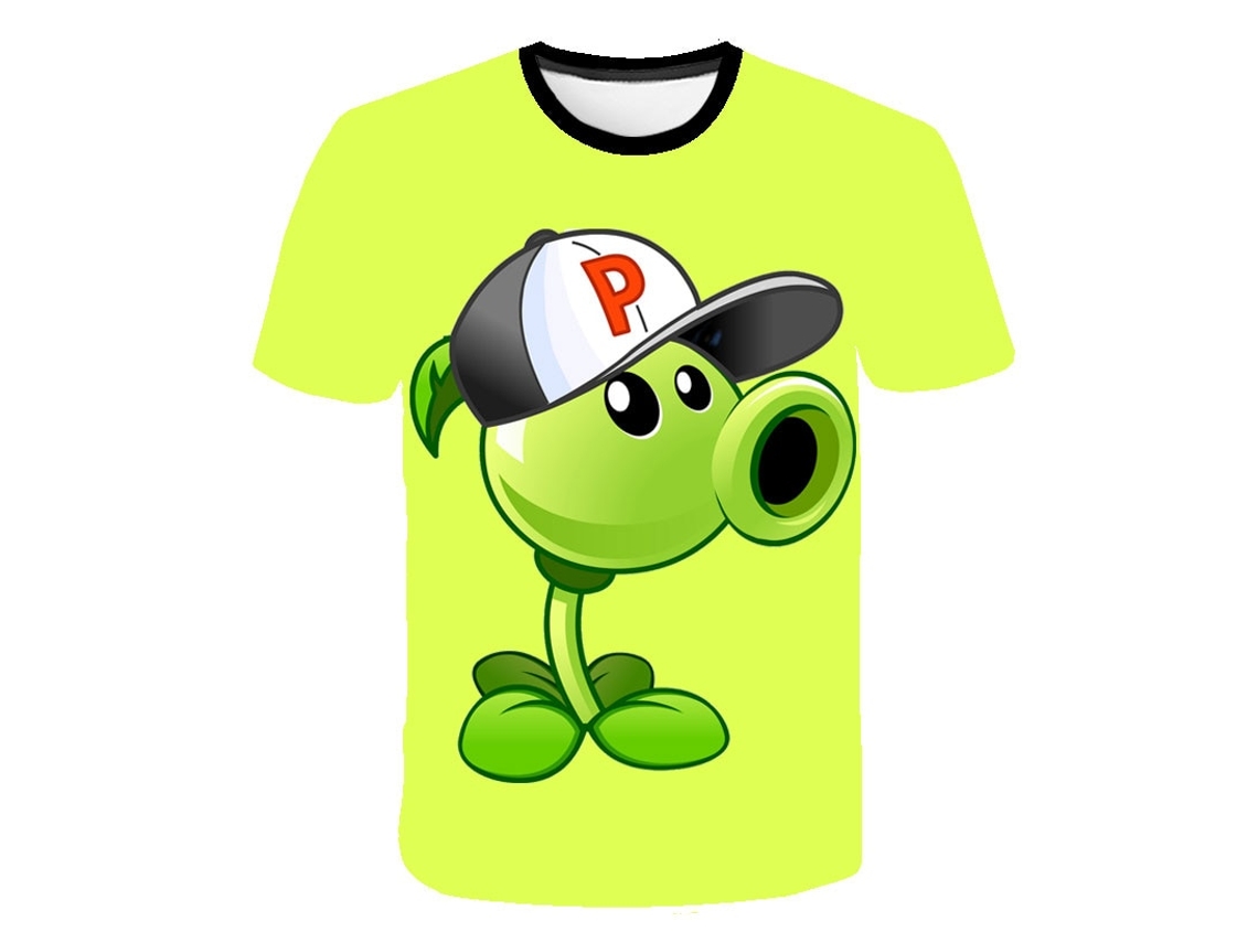 Playera de Verano de Dibujos Animados de Plants Vs Zombies, Ropa