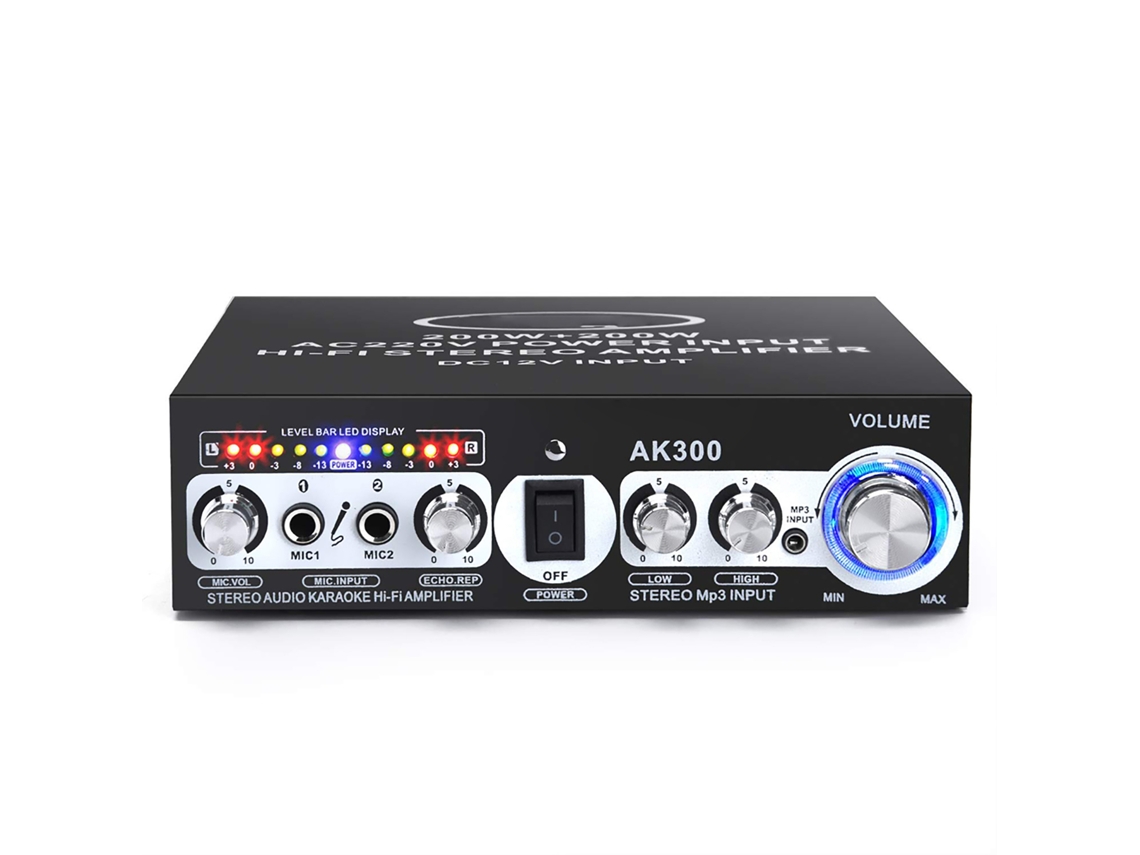 Amplificador De Potencia Estéreo 2 Canales Bluetooth 5.0 Para Home Theater Y Coche